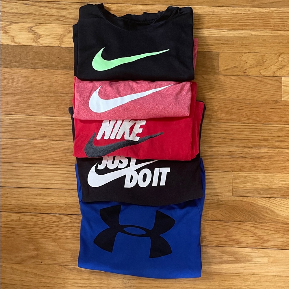Nike Kids Short Sleeve Tees - Black, Red, Blue